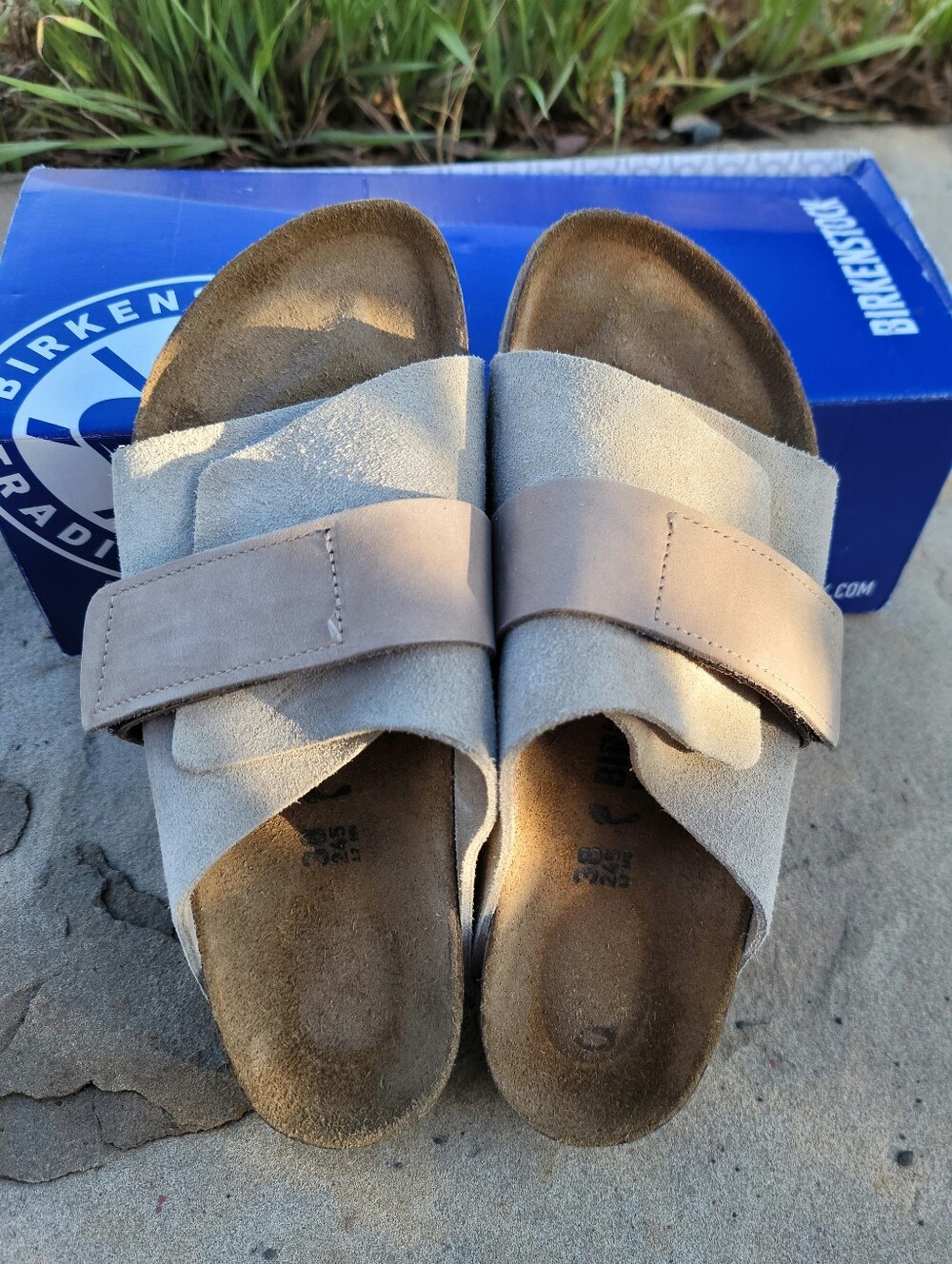 Birkenstock Tan Brown Suede Kyoto Sandals (size 39)